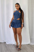Isabelle Mineral Washed Bodysuit & Skirt SET
